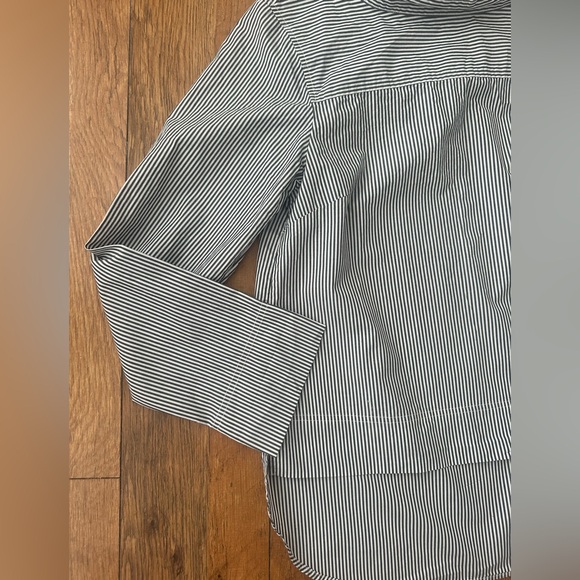 J. Crew Women’s Striped Funnelneck Long Sleeve Blouse - Picture 6 of 10